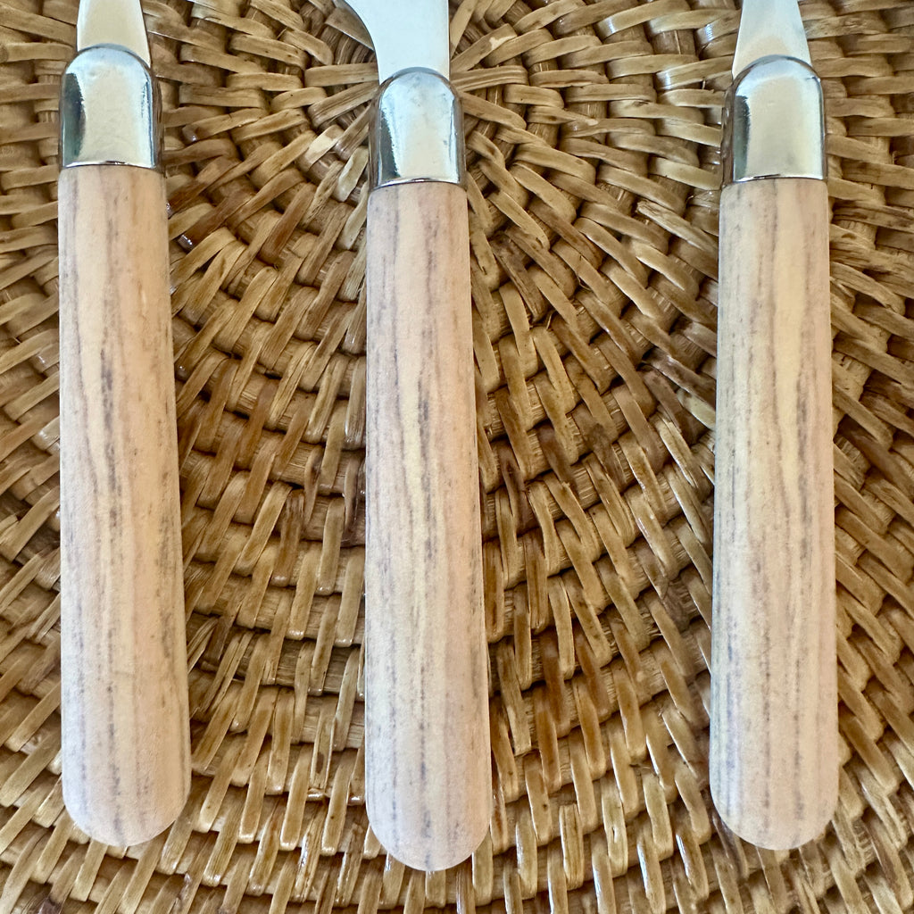 Italian Faux Oak Cutlery Set