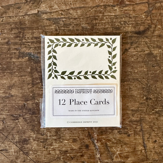 Dark Olive Place Cards