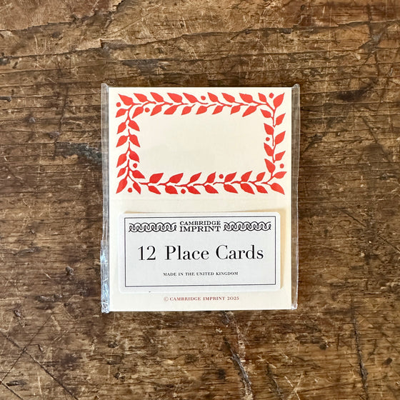 Tomato Red Place Cards