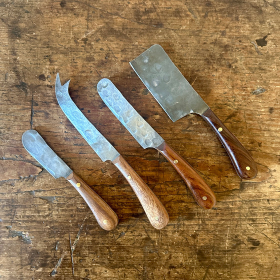 Artisan Forged Cheese Knives Set