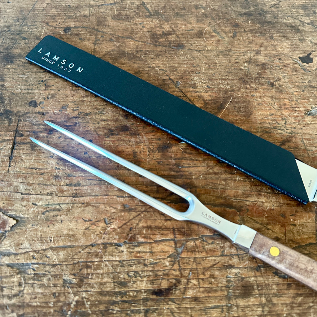 Forged Walnut Handle Carving Set