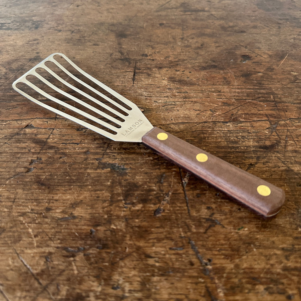 Slotted Turner with Walnut Handle