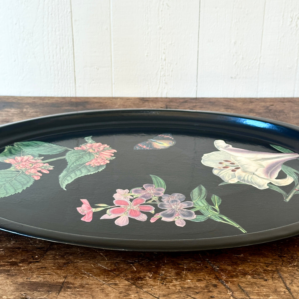 Alstromeria Botanical Decoupage Tray