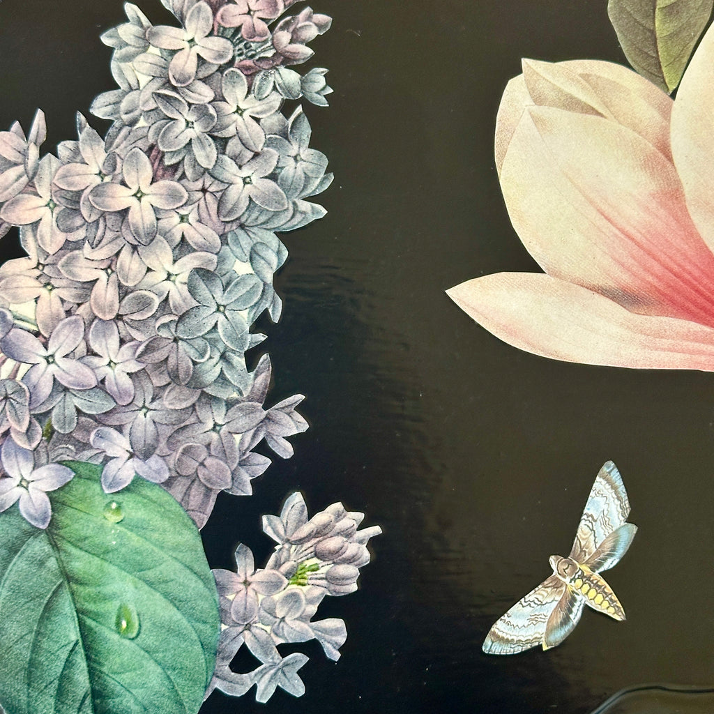 Lilac Botanical Decoupage Tray