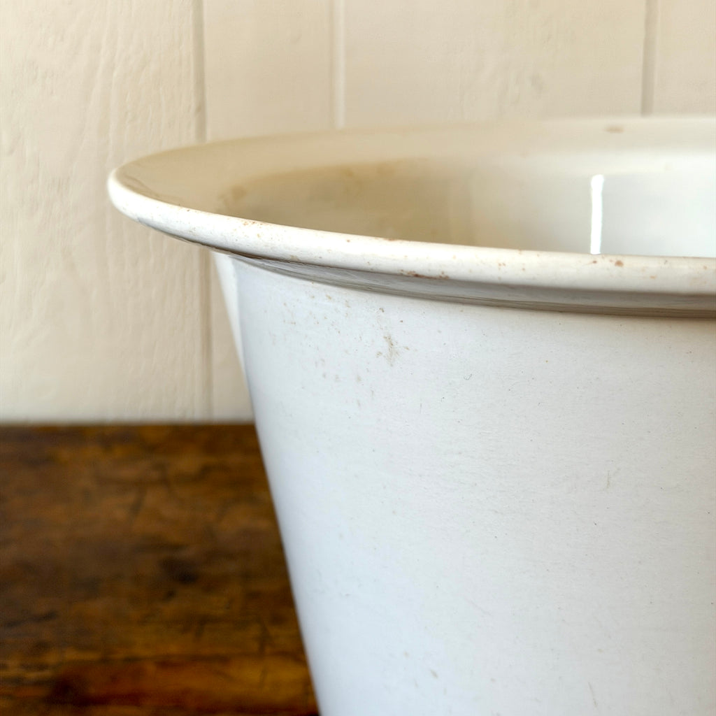 Ironstone Tall Tapered Bowl