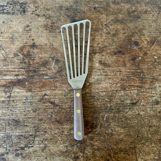 Slotted Turner with Walnut Handle