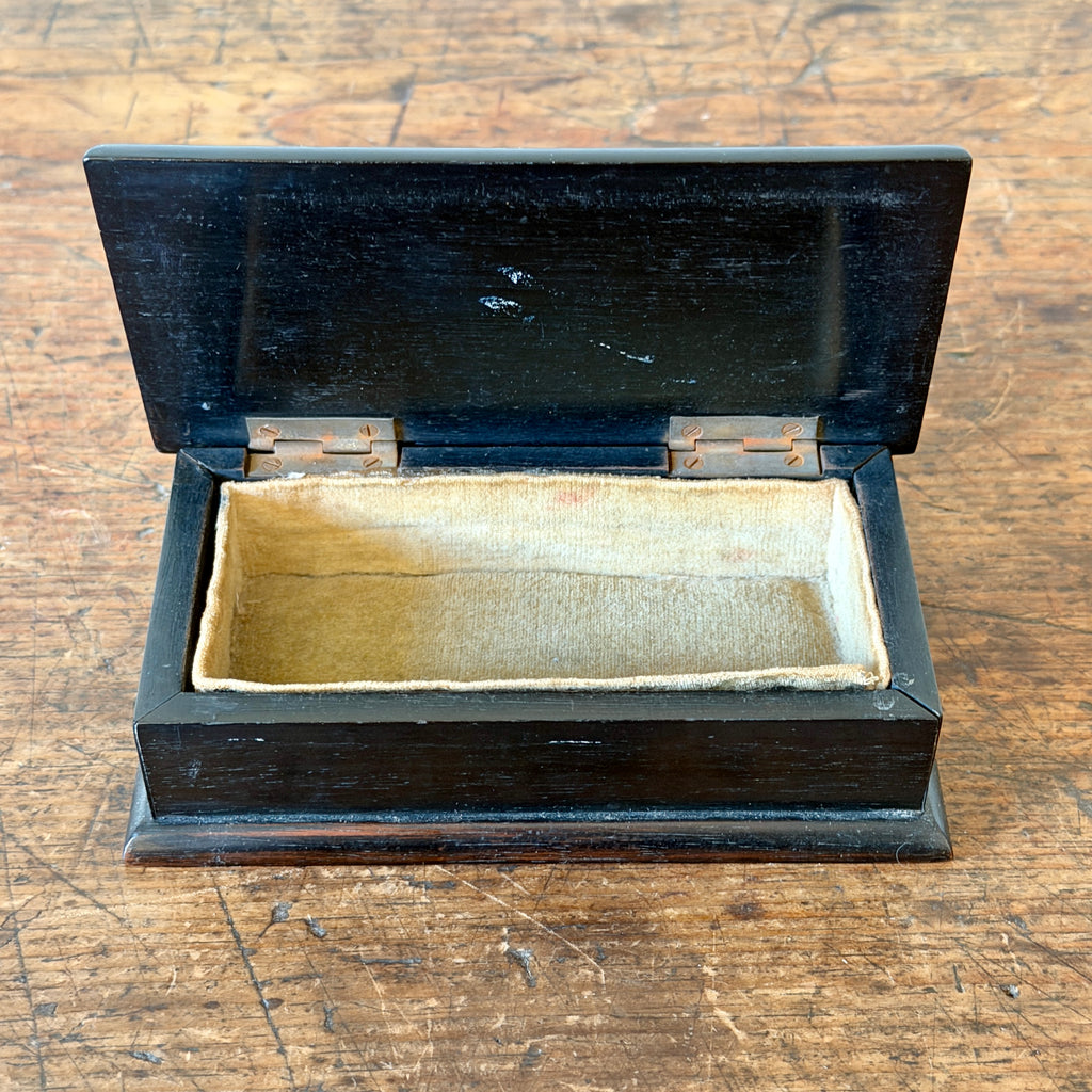 Antique Ebony Trinket Box