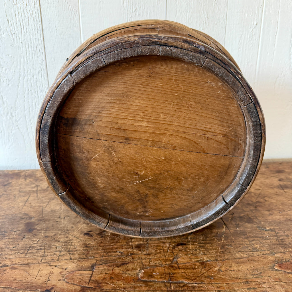 Antique Wood Tub with Handles
