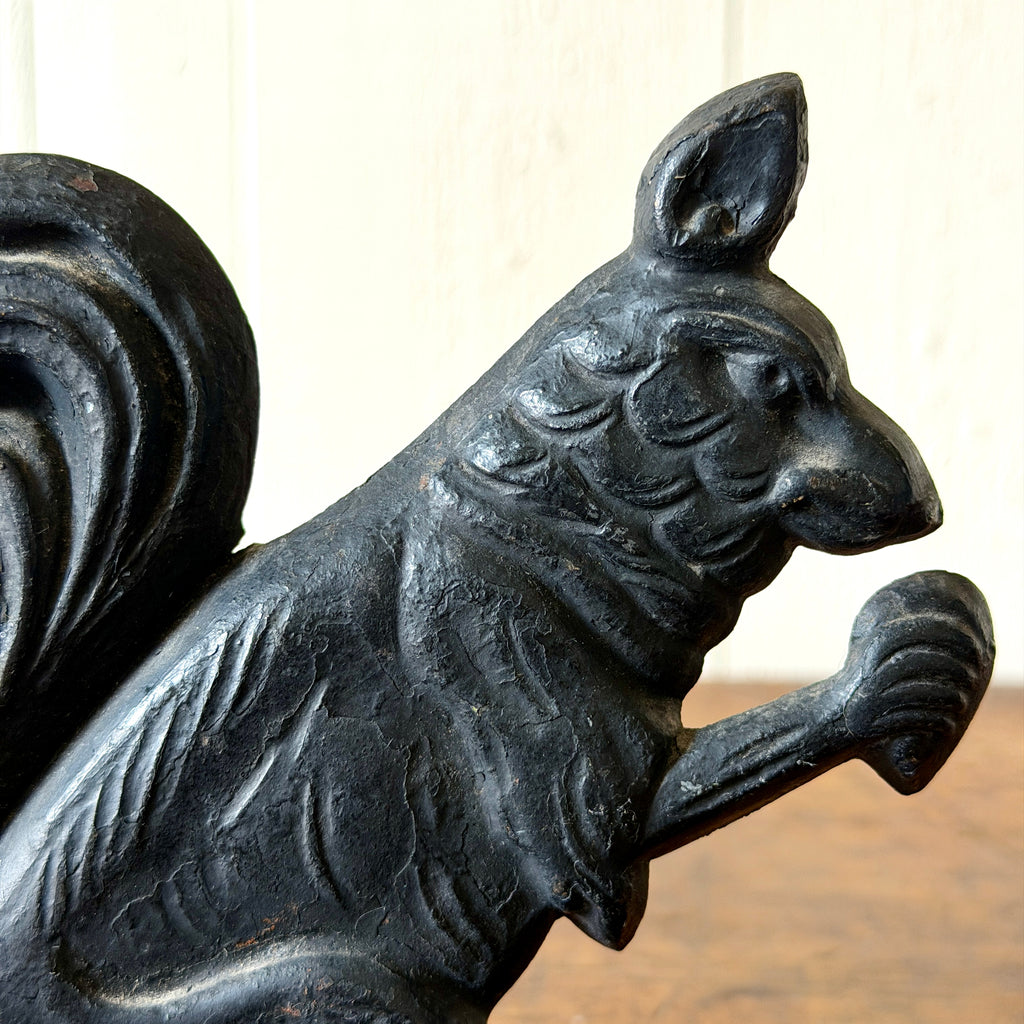 1930's Cast Iron Squirrel Doorstop