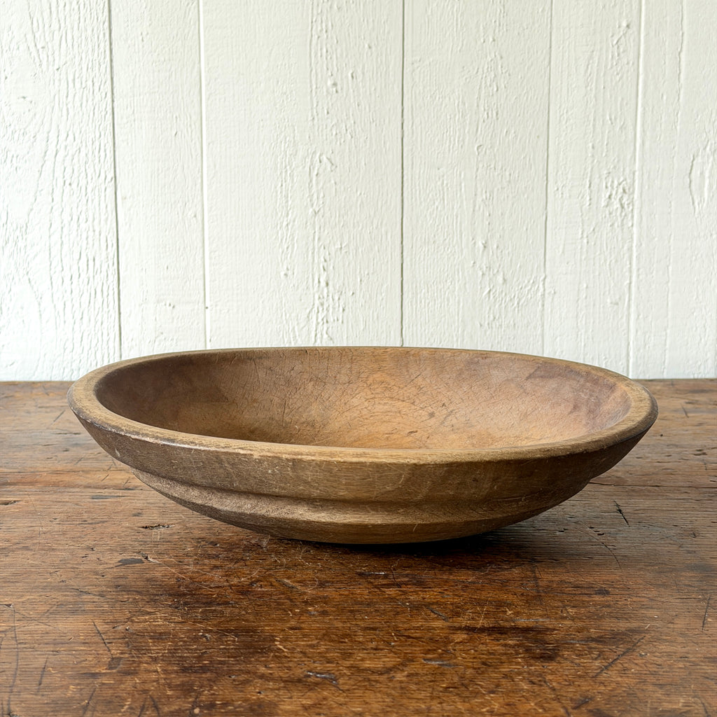 Antique 12.5" Wood Bowl