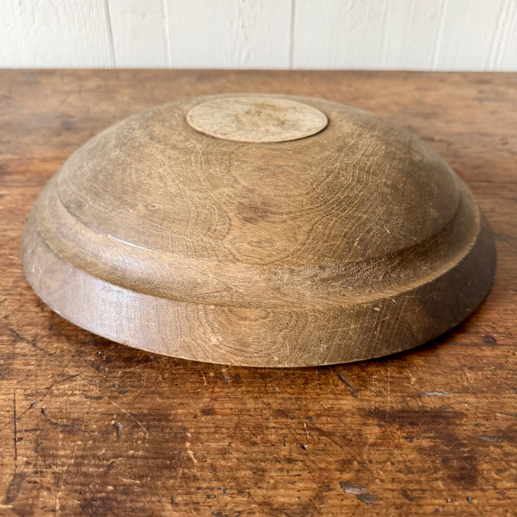 Antique 12.5" Wood Bowl