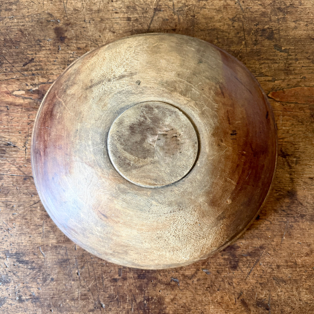 Antique 14" Wood Bowl