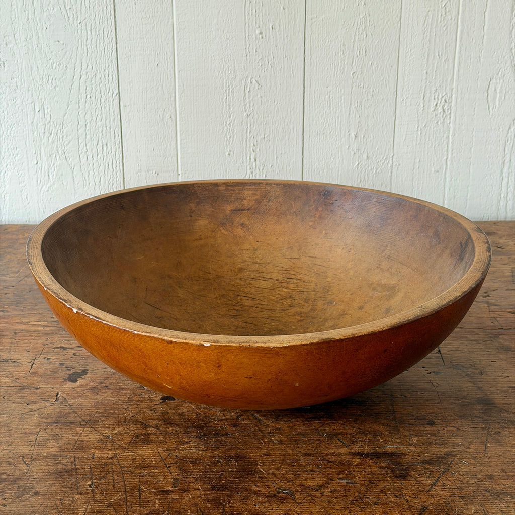 Antique 16" Wood Bowl