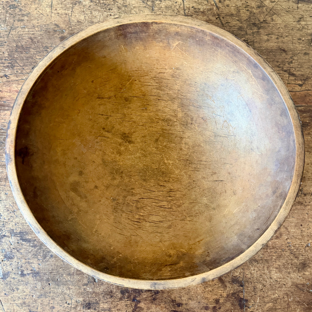 Antique 16" Wood Bowl
