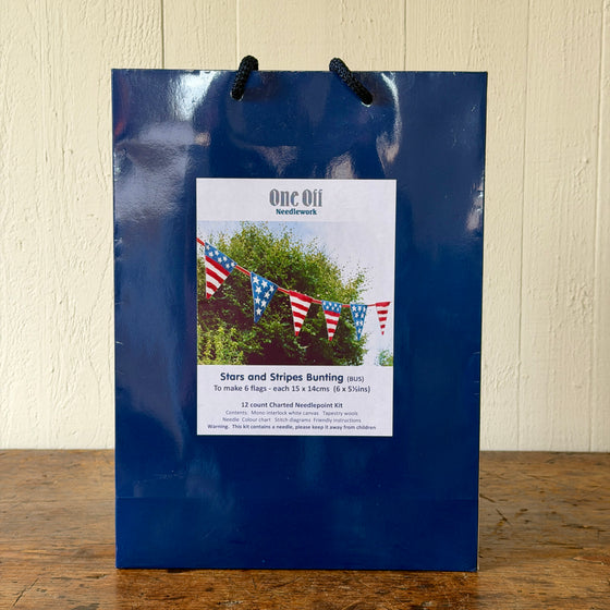 United States Flag Bunting Charted Needlpoint Kit