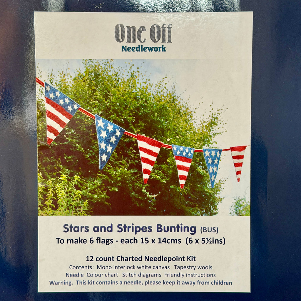 United States Flag Bunting Charted Needlpoint Kit