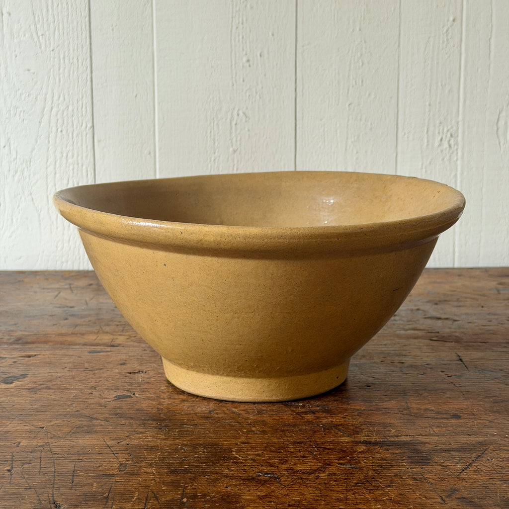 Antique Yellowware Mixing Bowl