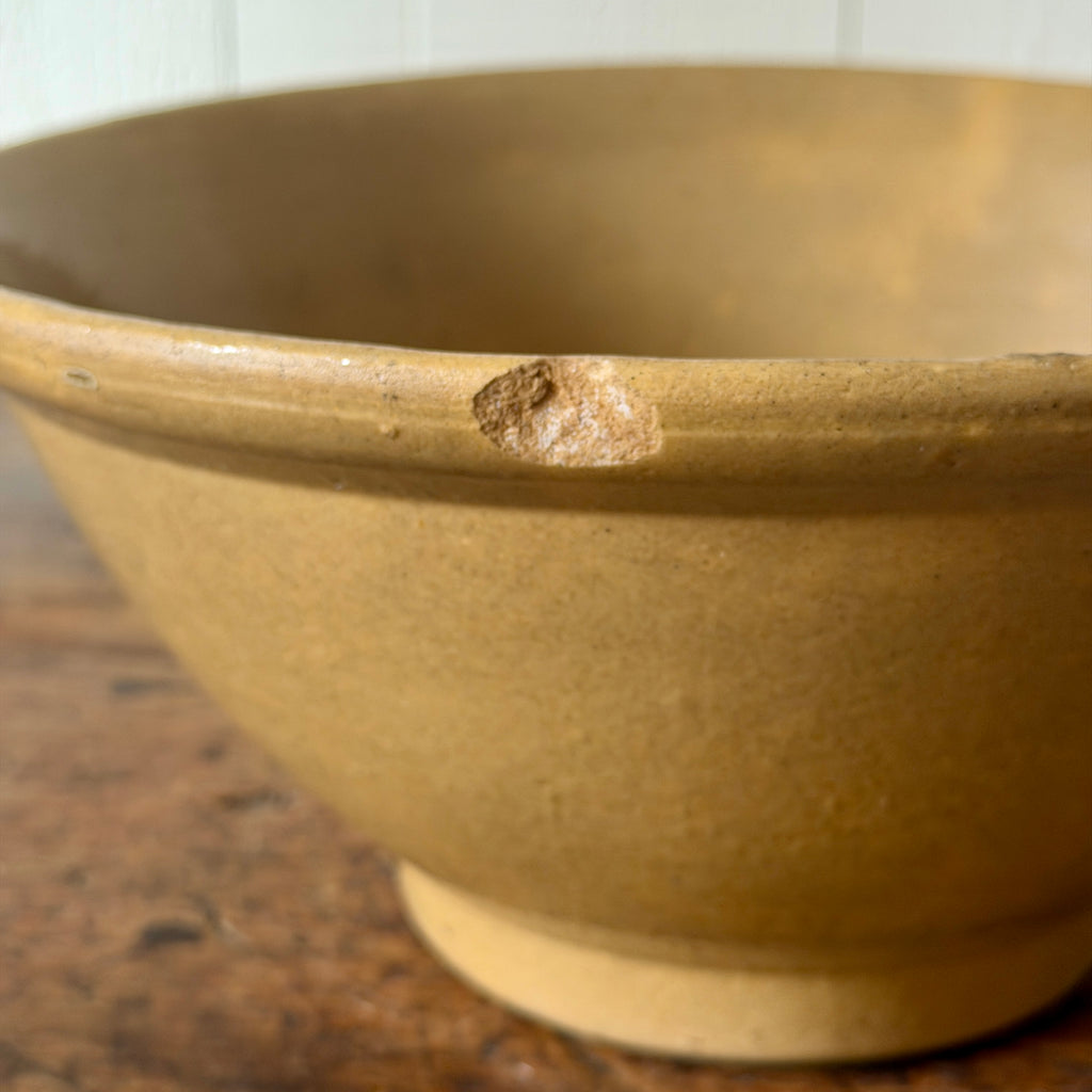 Antique Yellowware Mixing Bowl