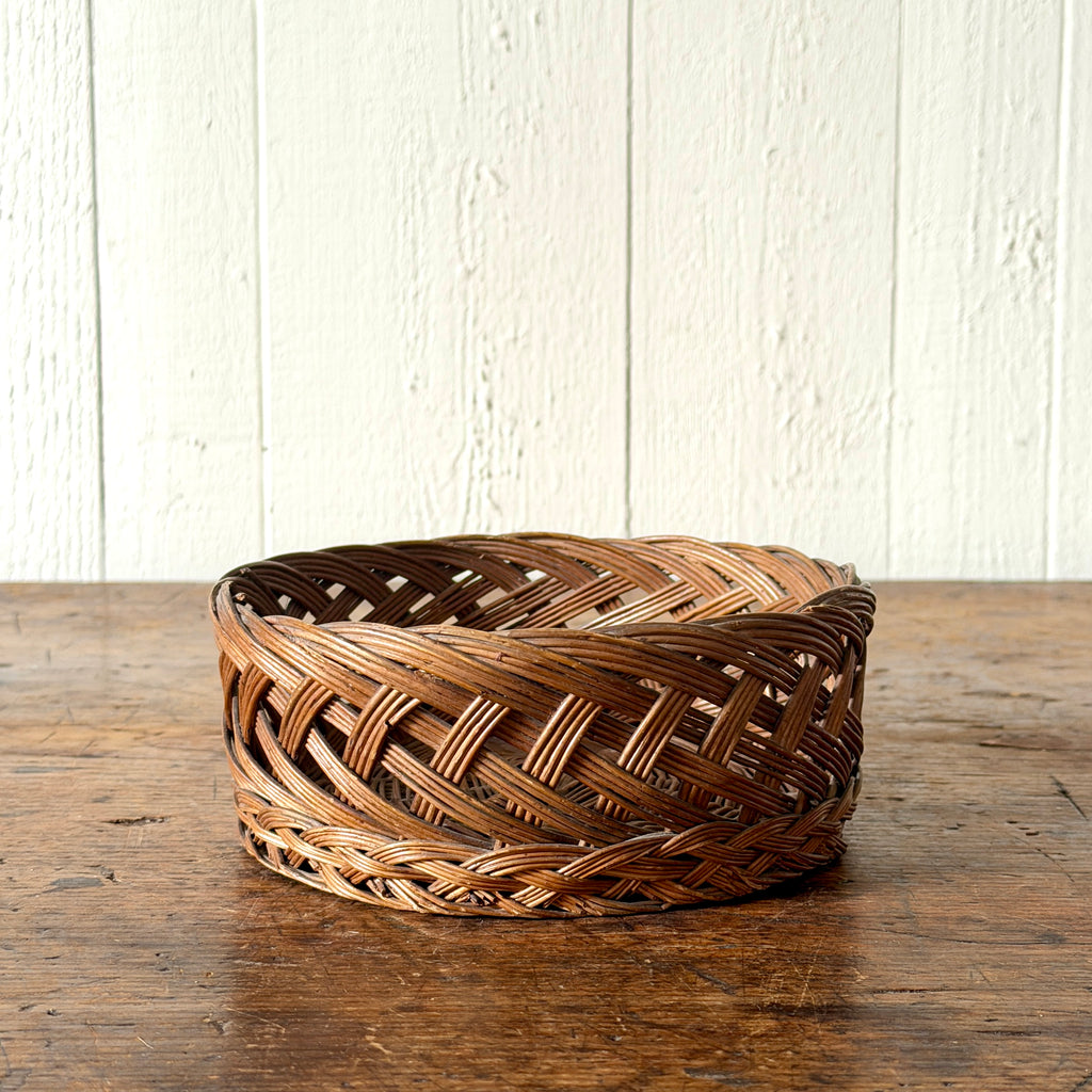 Vintage Small Round Basket