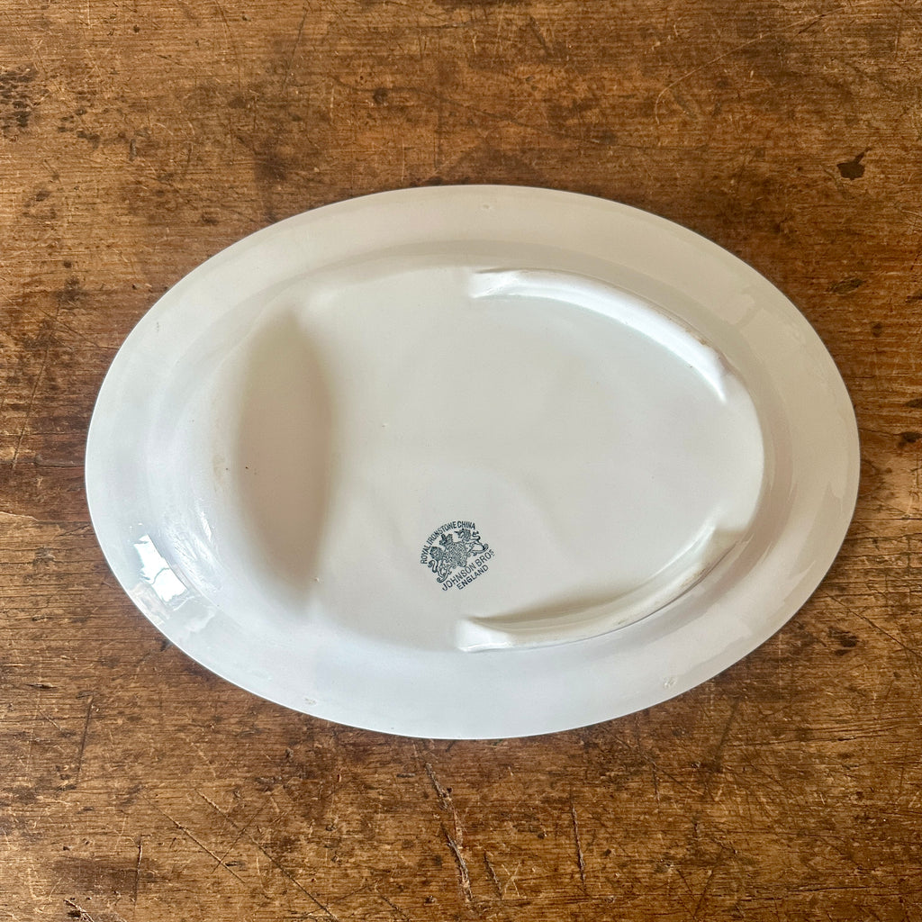 English 14.5" Ironstone Well + Tree Platter