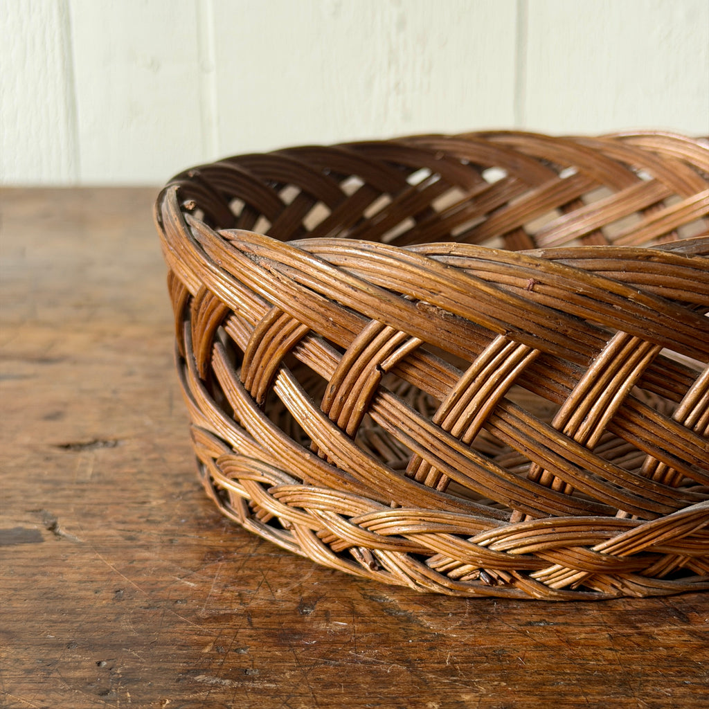 Vintage Small Round Basket
