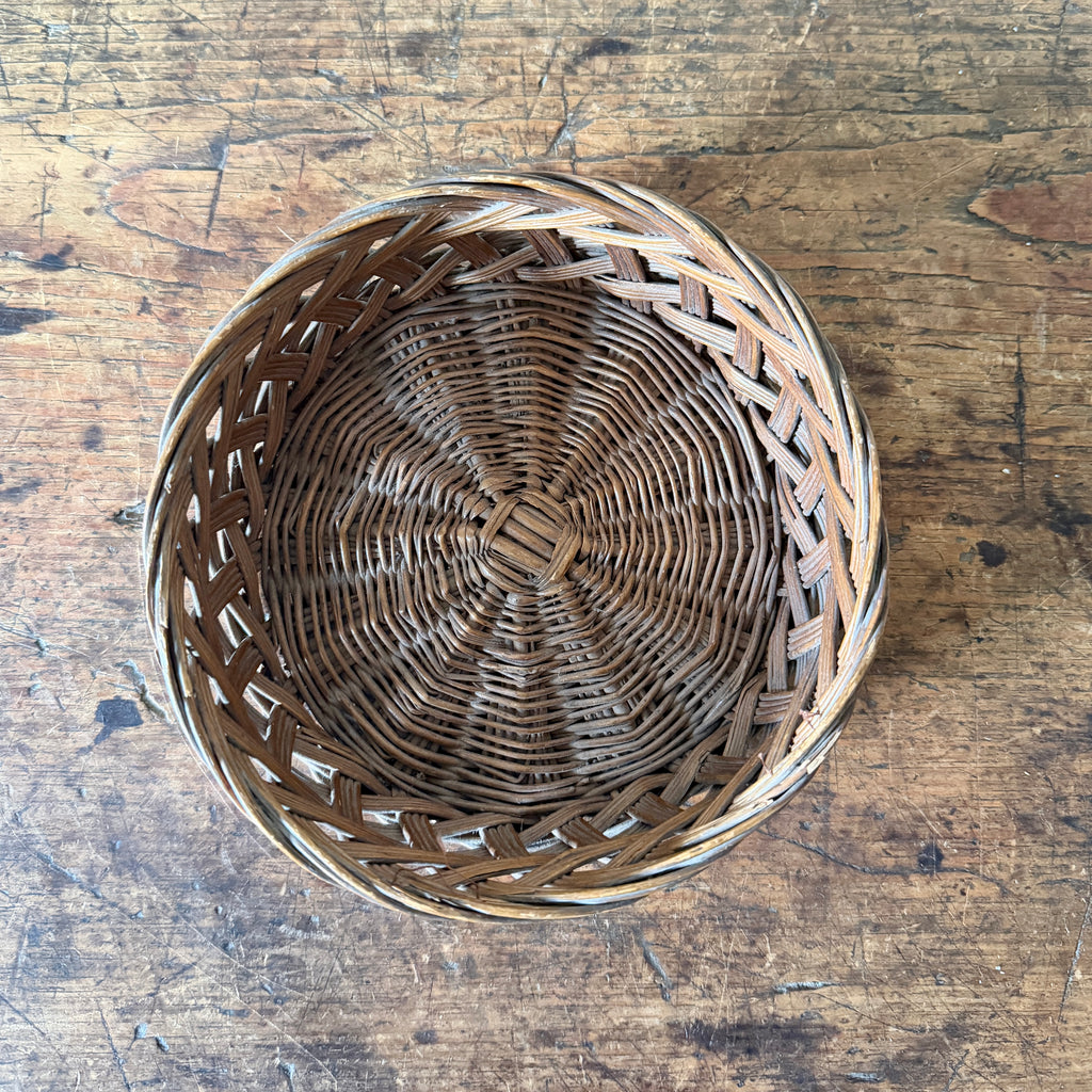 Vintage Small Round Basket