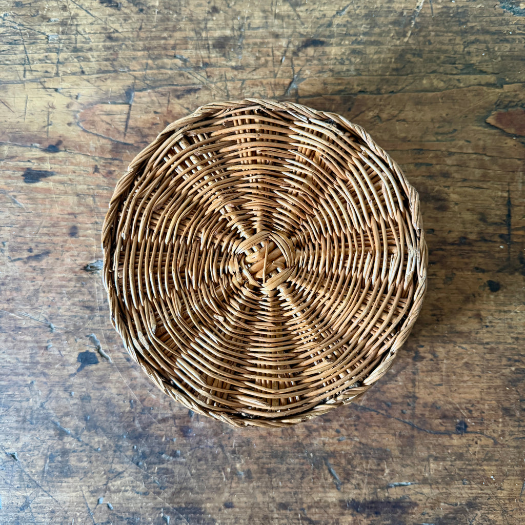 Vintage Small Round Basket