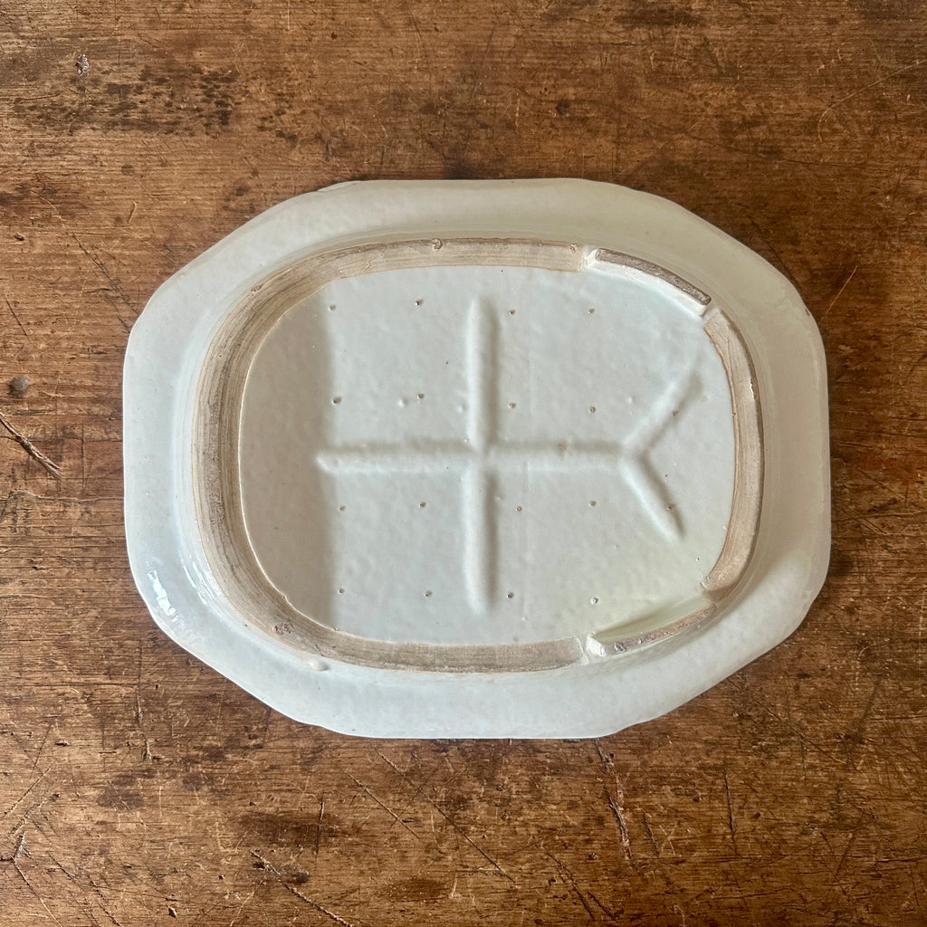 19th C Blue Canton Well + Tree Platter