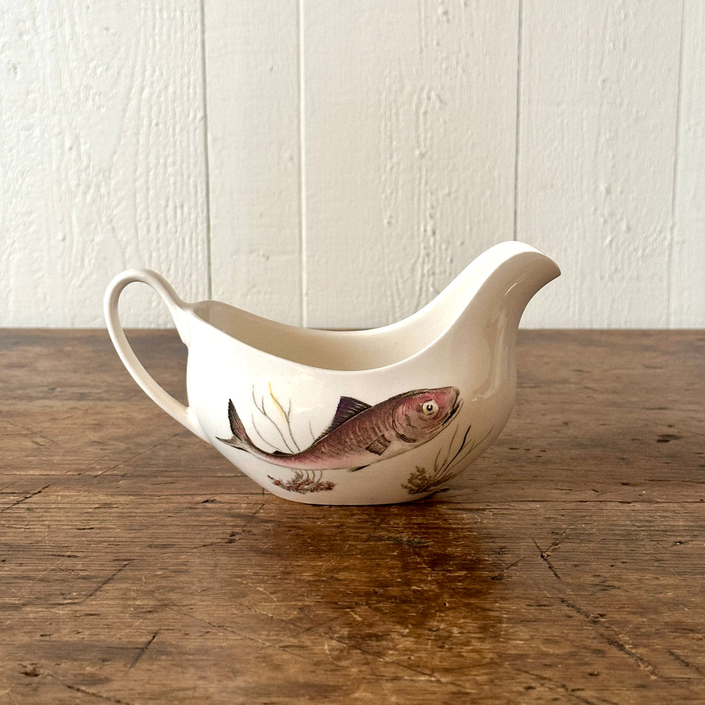 Ironstone Fish Sauce Boat
