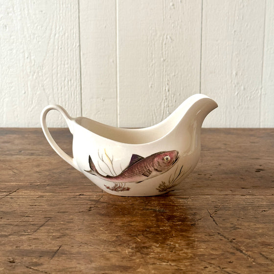 Ironstone Fish Sauce Boat