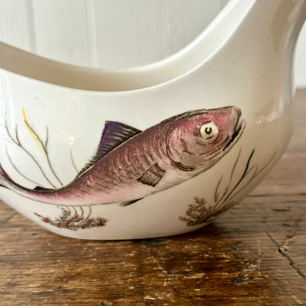 Ironstone Fish Sauce Boat