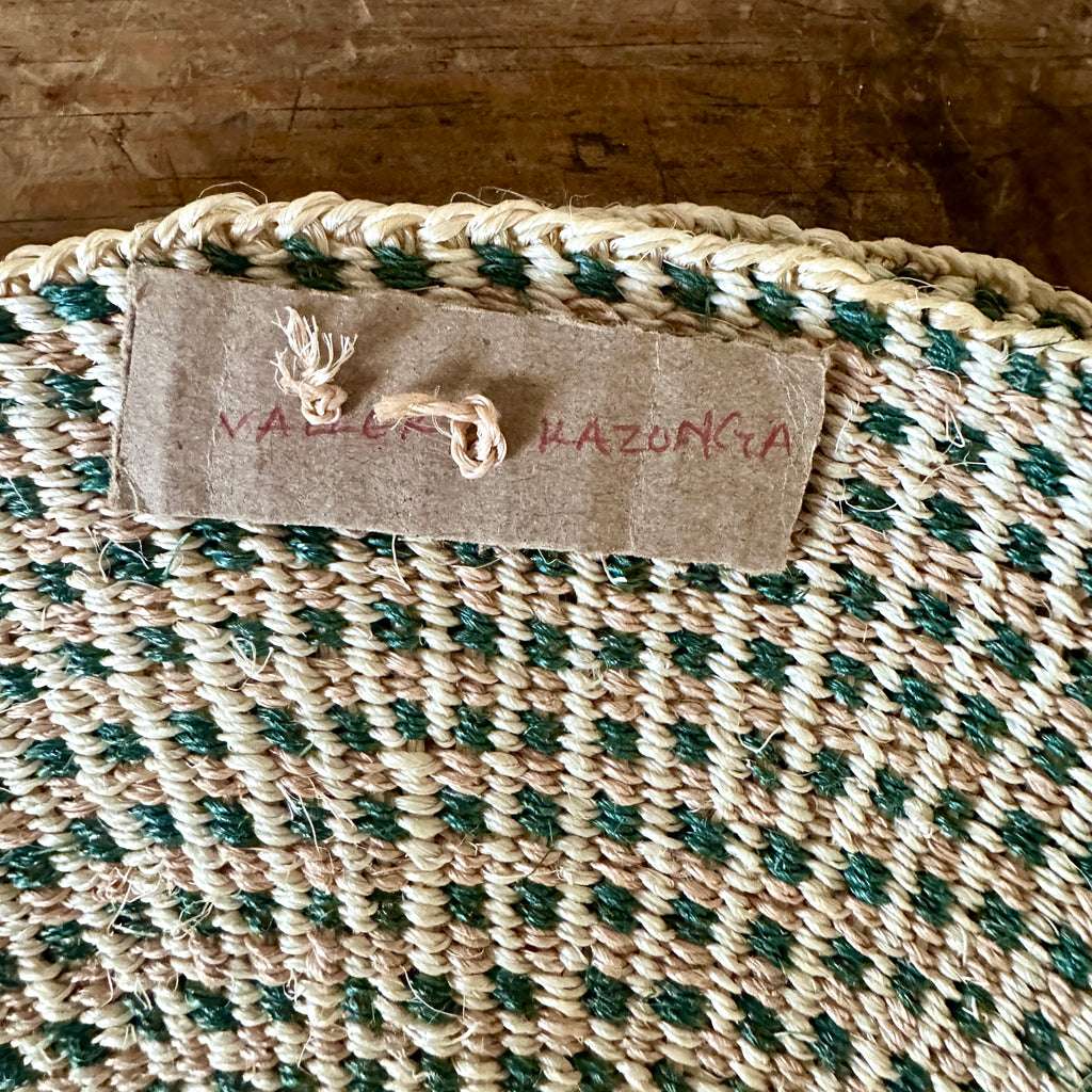 Forest Green Round Sisal Placemat