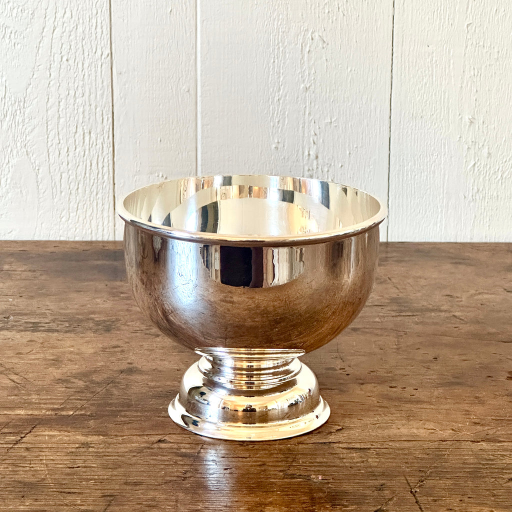 5" Footed Hotel Silver Bowl