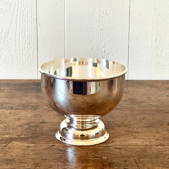 5" Footed Hotel Silver Bowl