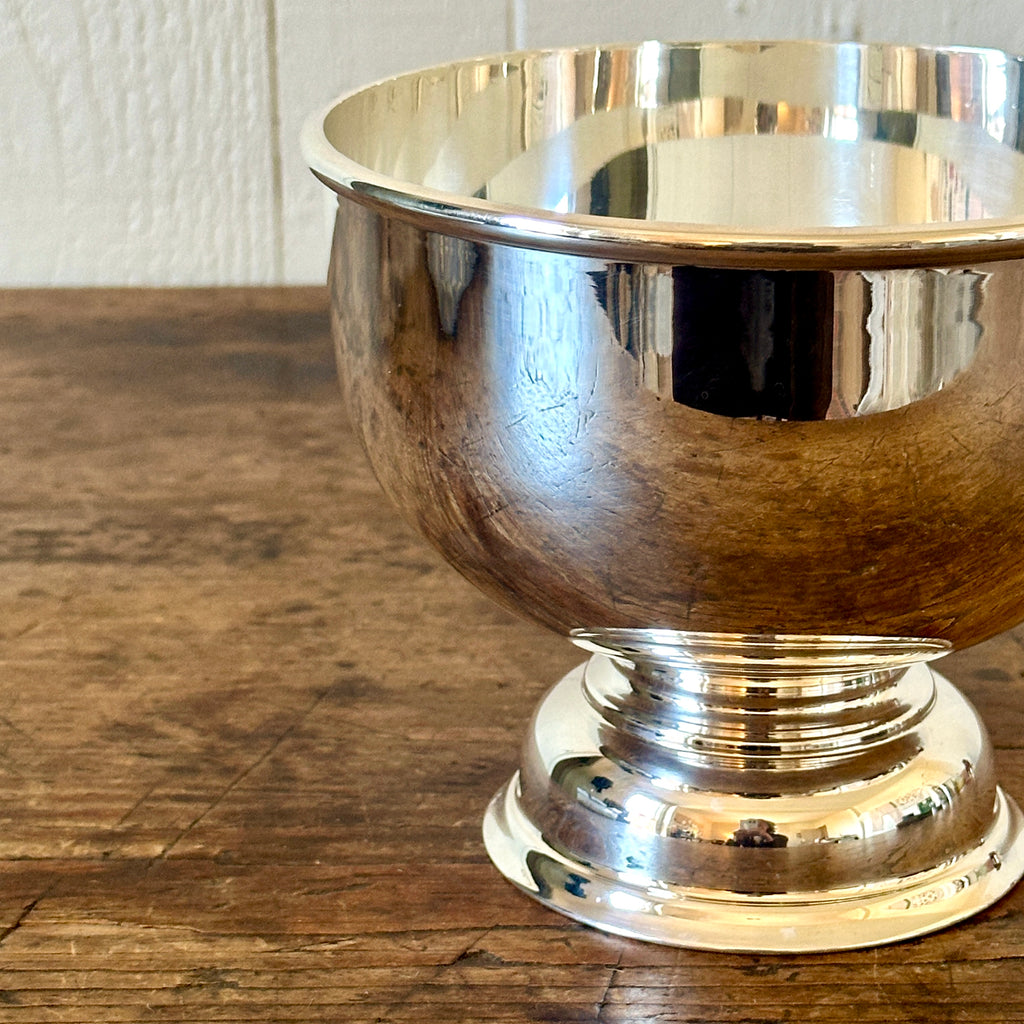 5" Footed Hotel Silver Bowl