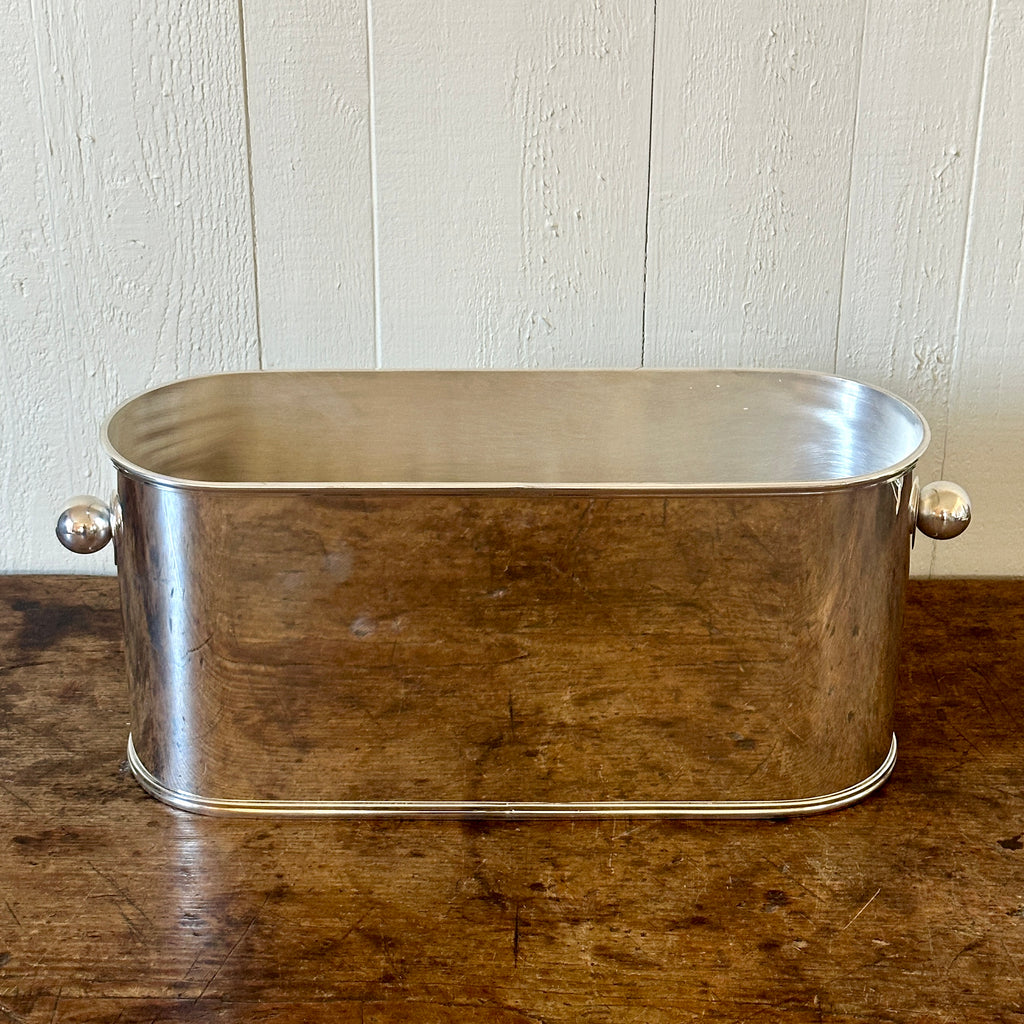 Oval Hotel Silver Ice Bucket