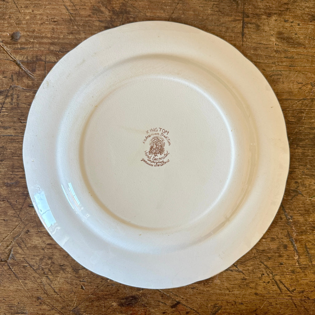 American Ironstone Turkey Plates - Set of 6