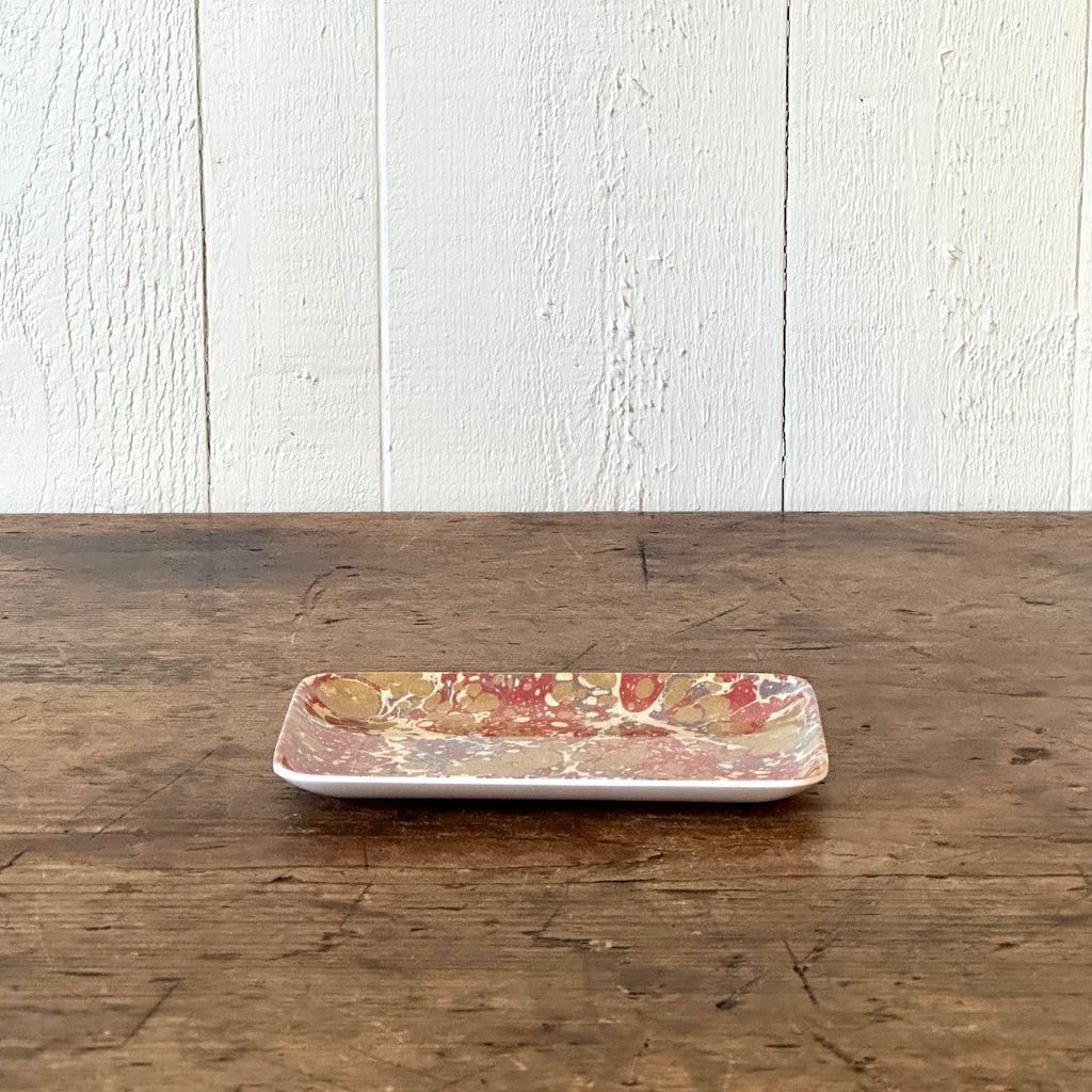 Marbleized Melamine Valet Tray