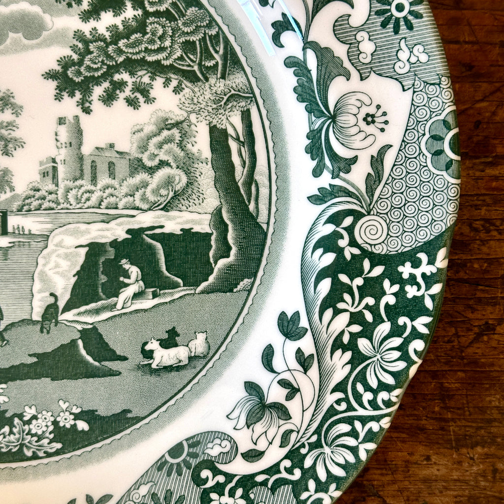 Green Italian Dinner Plate