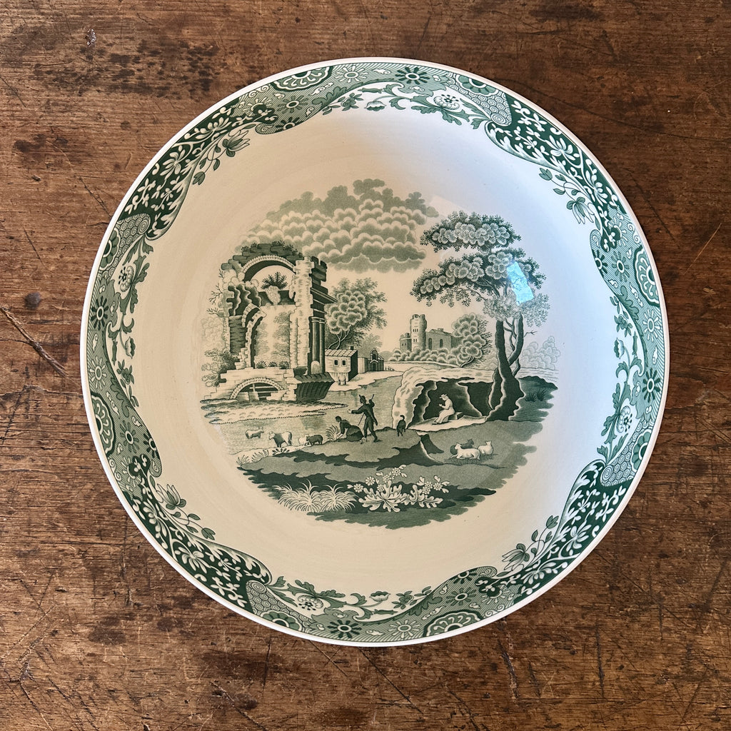 Green Italian Serving Bowl