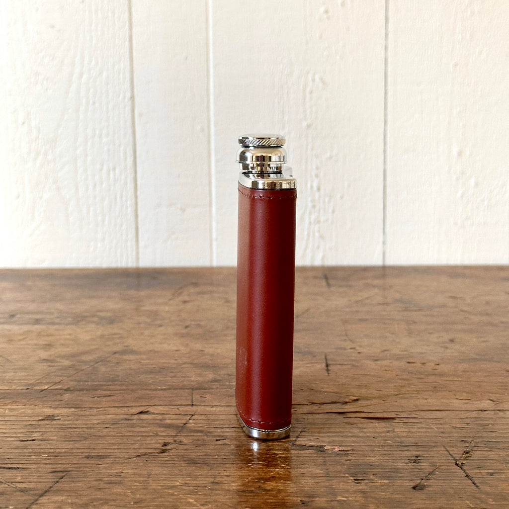 6 Ounce Chestnut Leather Hip Flask