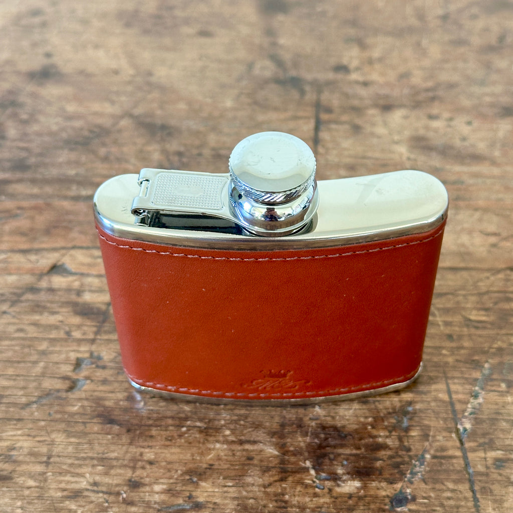 4 Ounce Chestnut Leather Hip Flask