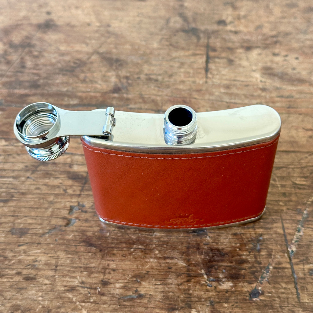 4 Ounce Chestnut Leather Hip Flask