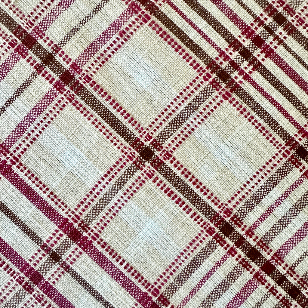 Harvest Tartan Scalloped Tablecloth
