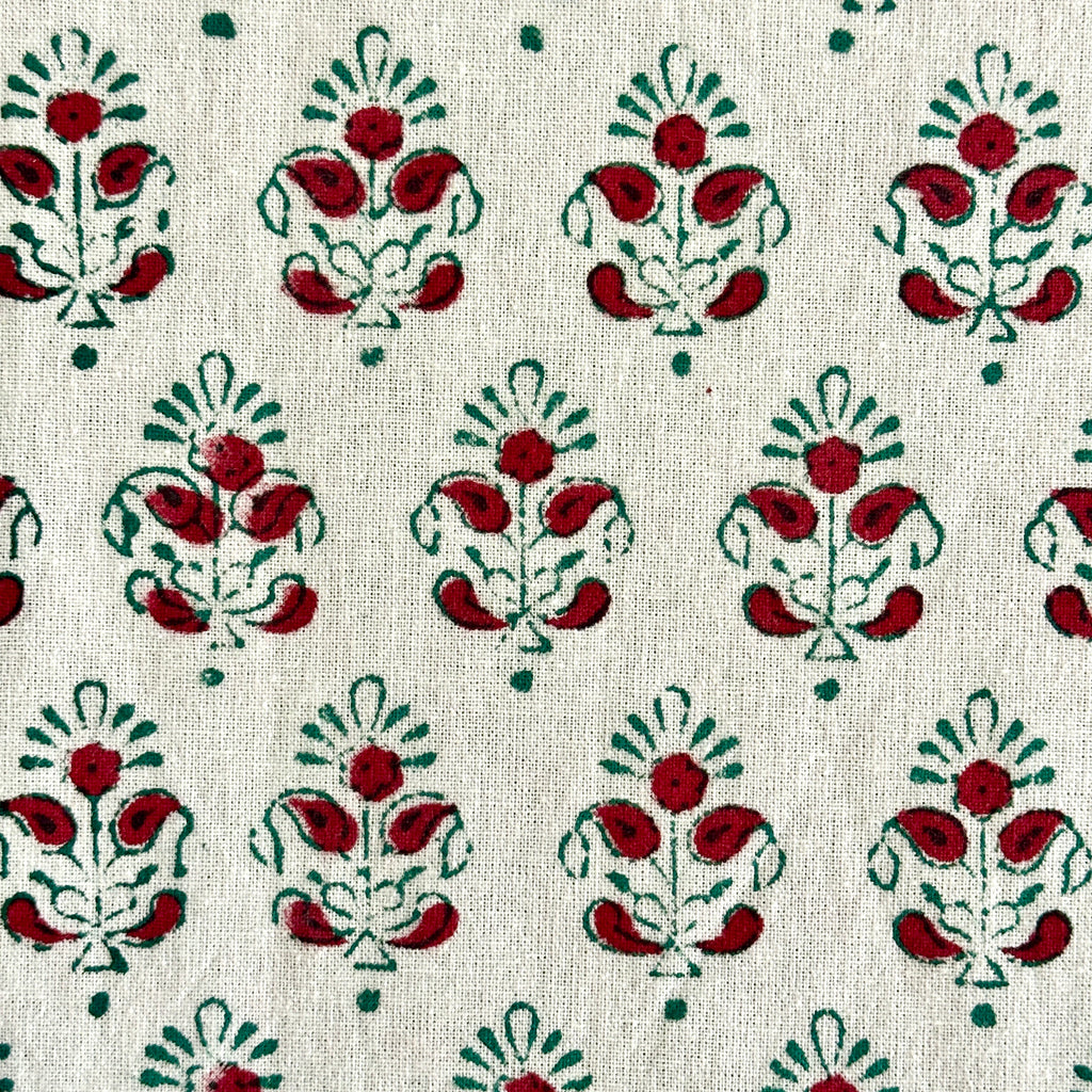 Holiday Block Print Tablecloth