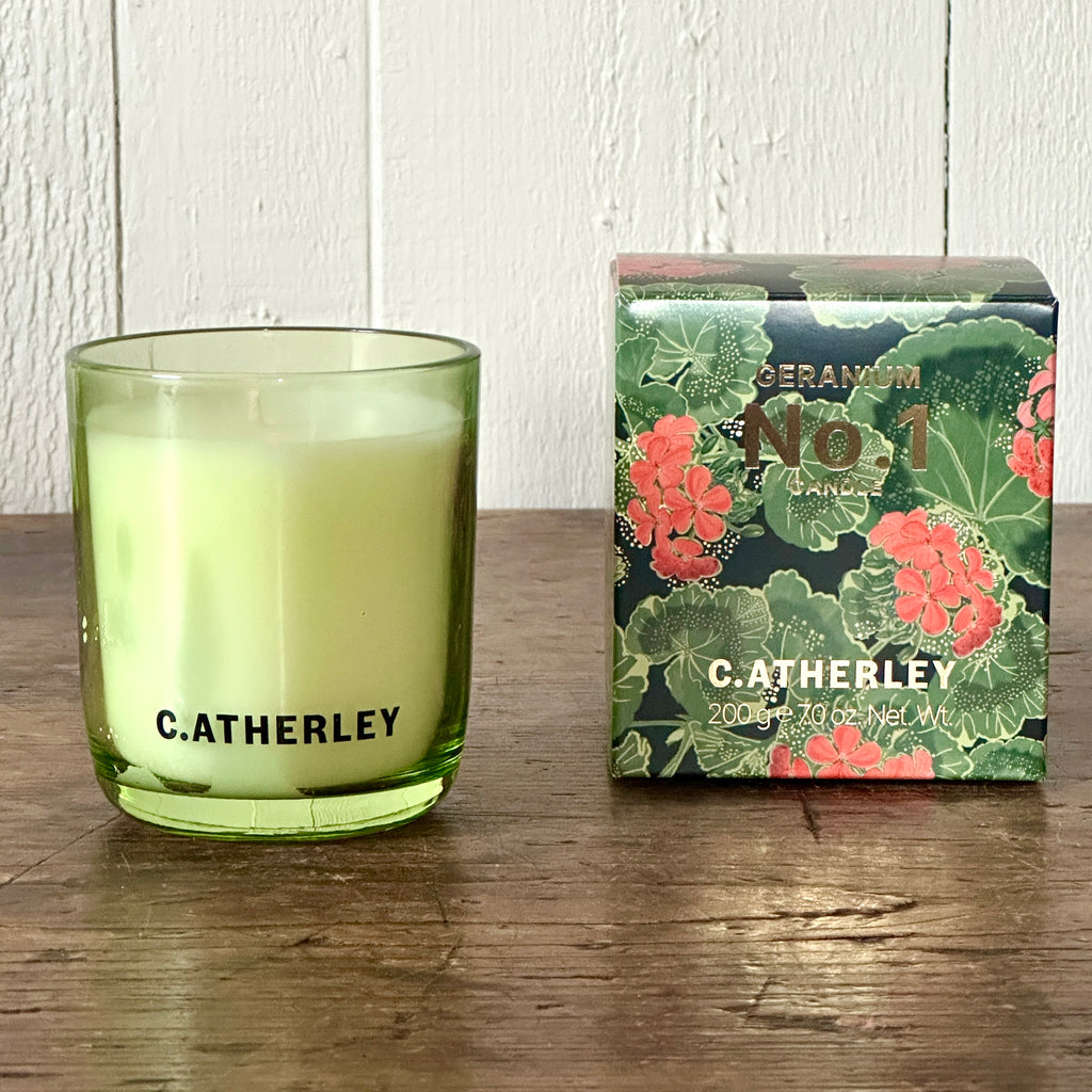 Geranium No. 1 Candle by C.Atherley - Winter Packaging