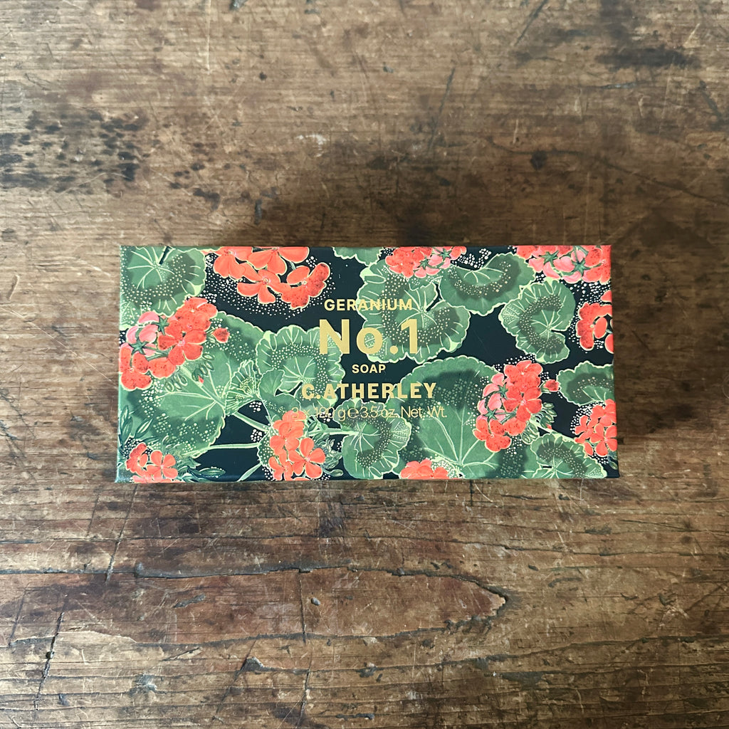 Geranium No. 1 Soap Trio by C.Atherley - Winter Packaging