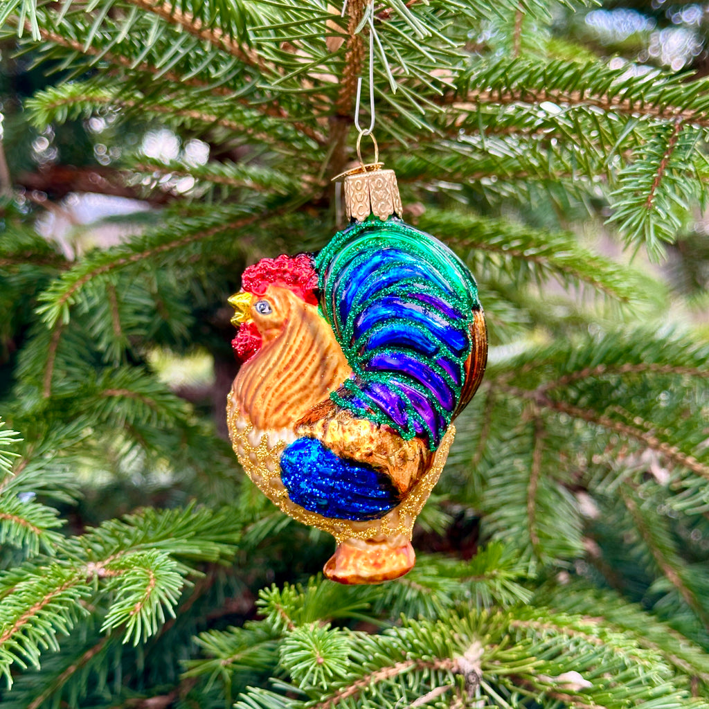 Rooster Christmas Ornament