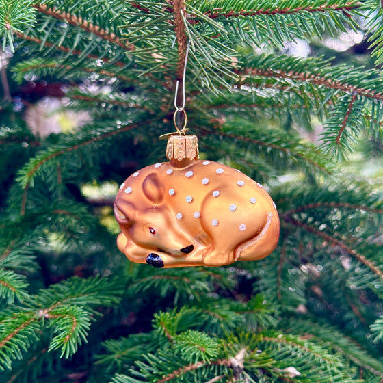 Fawn Christmas Tree Ornament