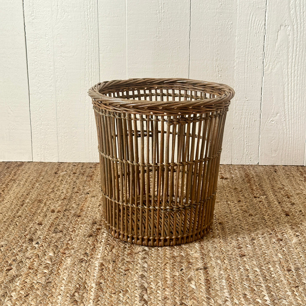 Openwork Waste Basket - Green